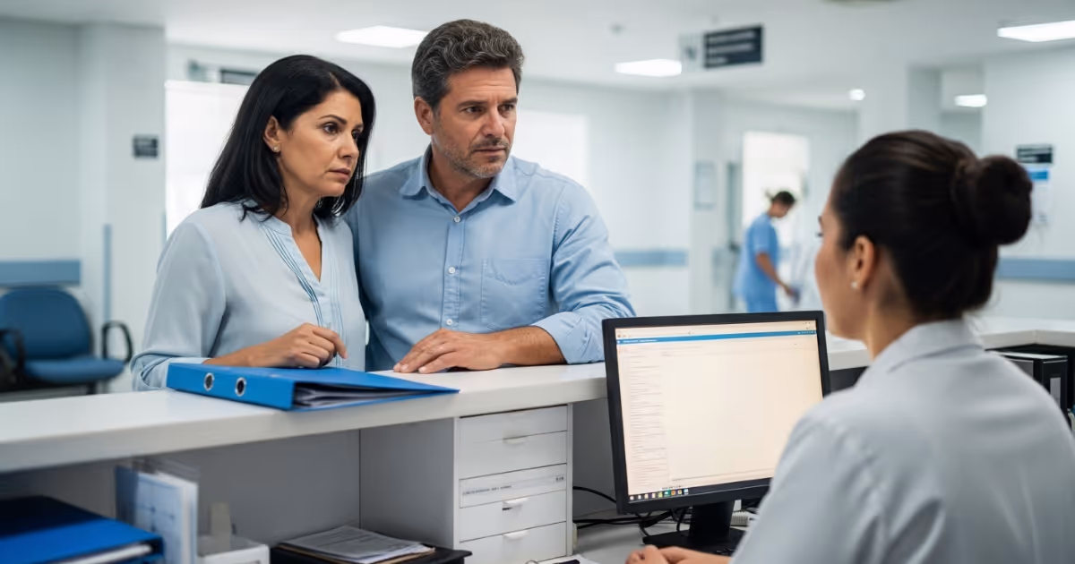 Paciente e familiar recebem orientação jurídica após cirurgia negada pelo plano e garantem procedimento com decisão liminar urgente