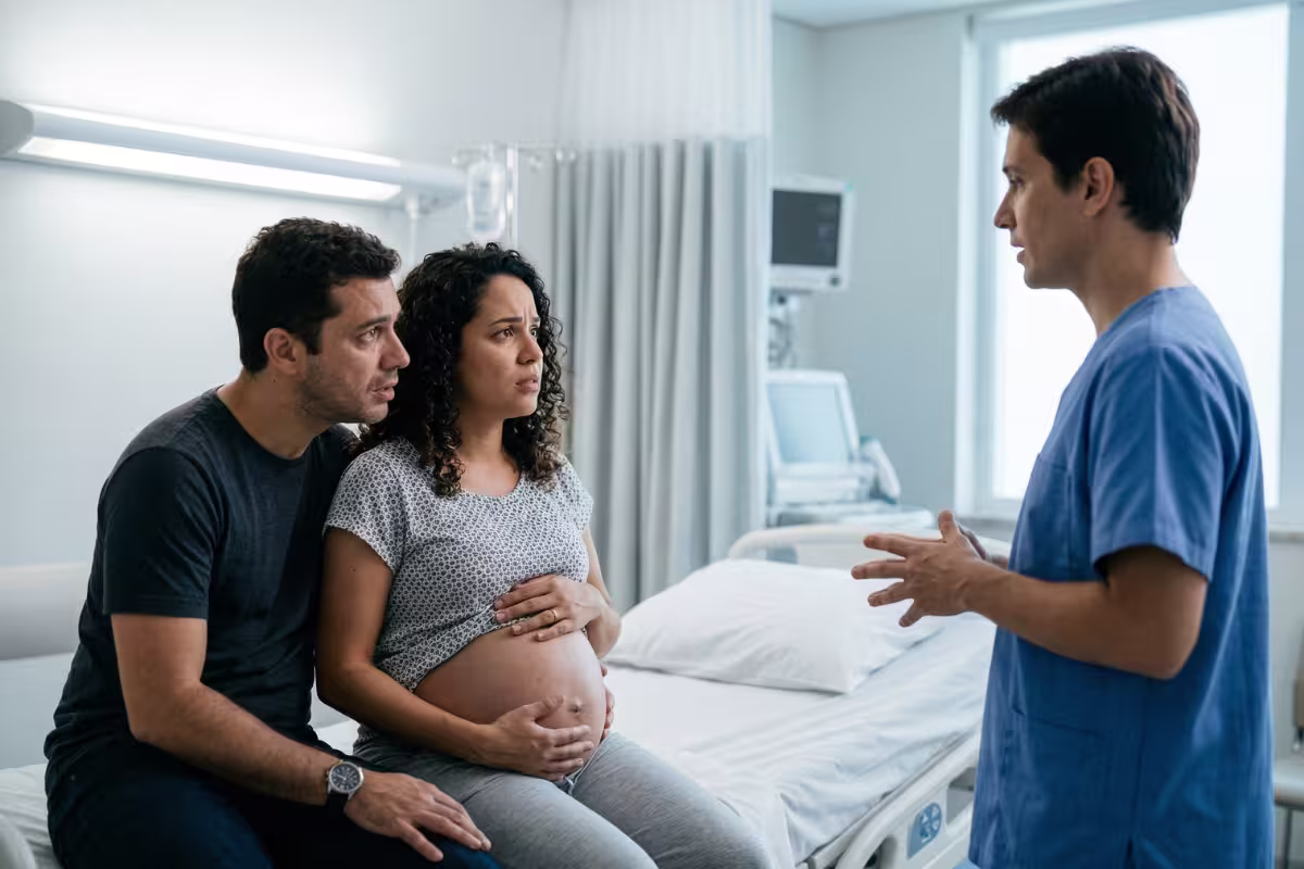 Gestante em situação de urgência com suporte médico